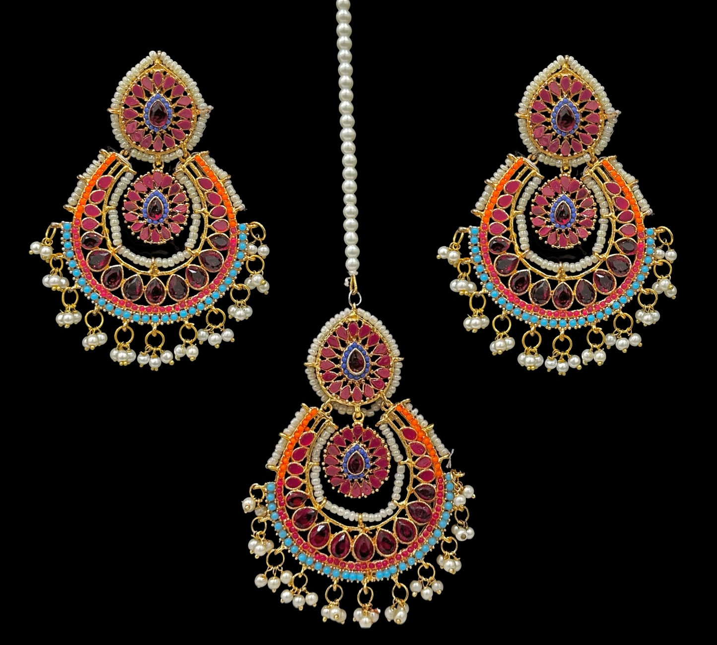 Sehar Earrings & Tikka