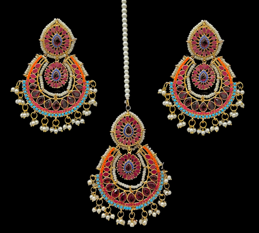 Sehar Earrings & Tikka