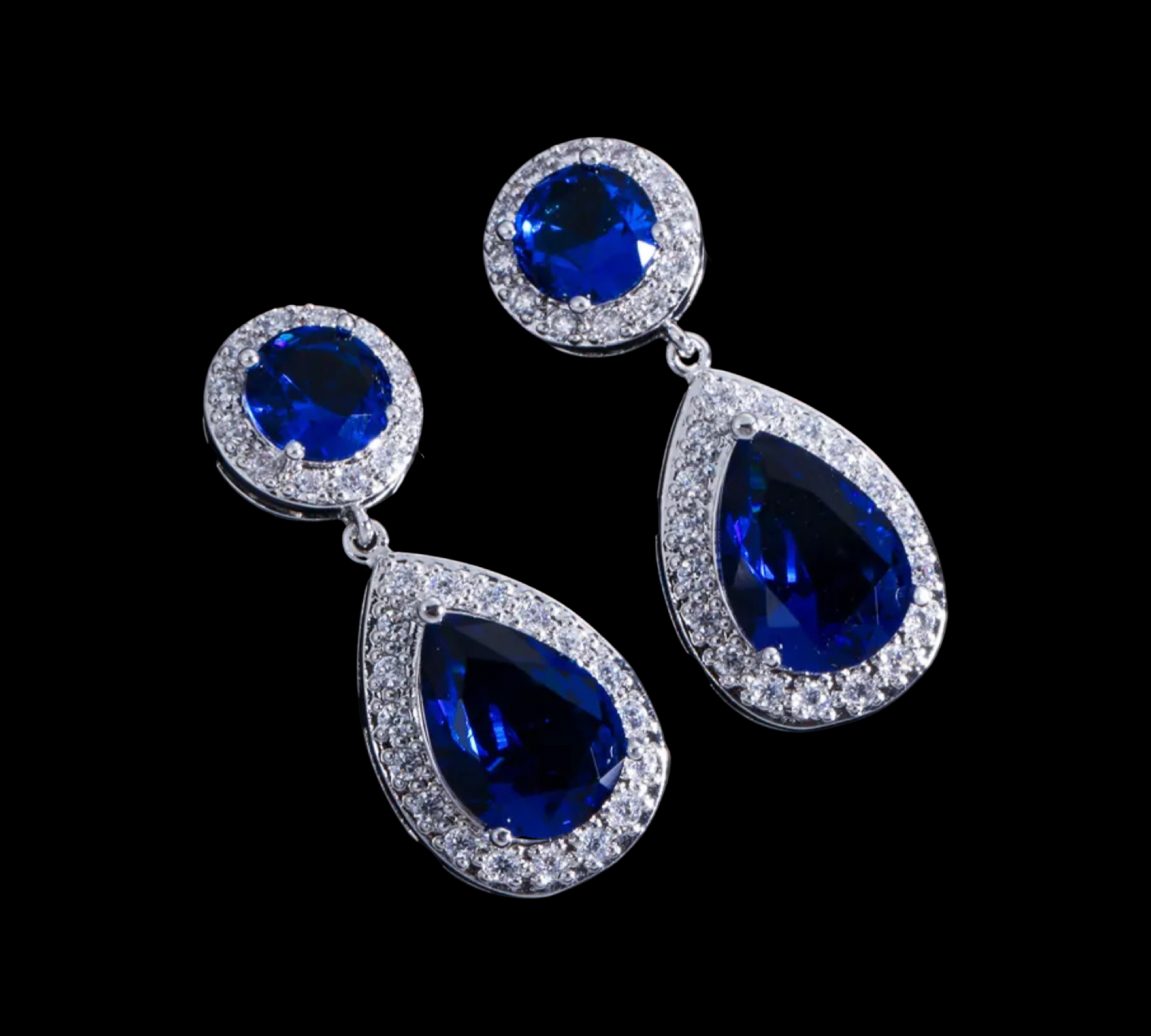 Elsa Earrings - Sapphire