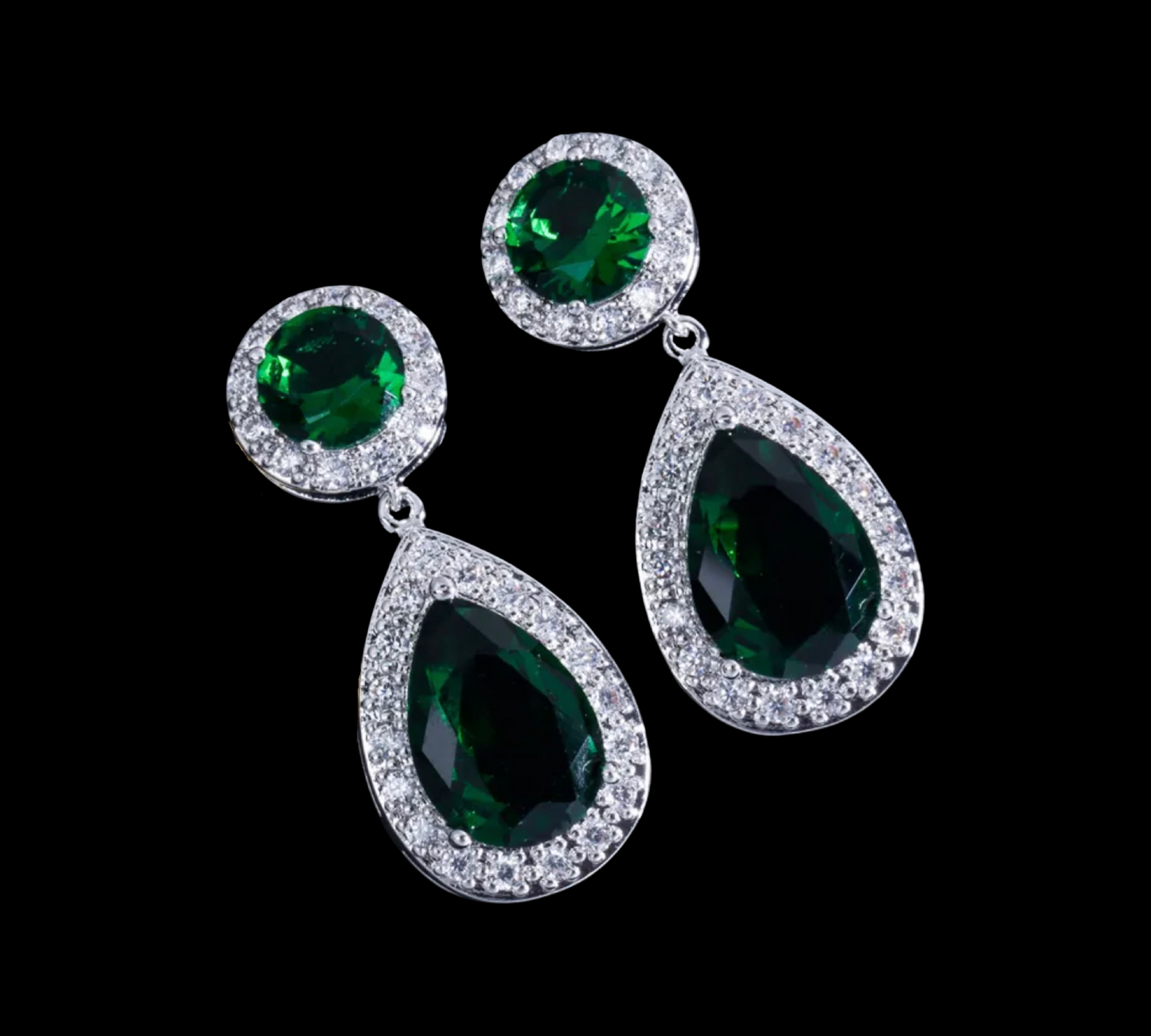 Elsa Earrings - Emerald