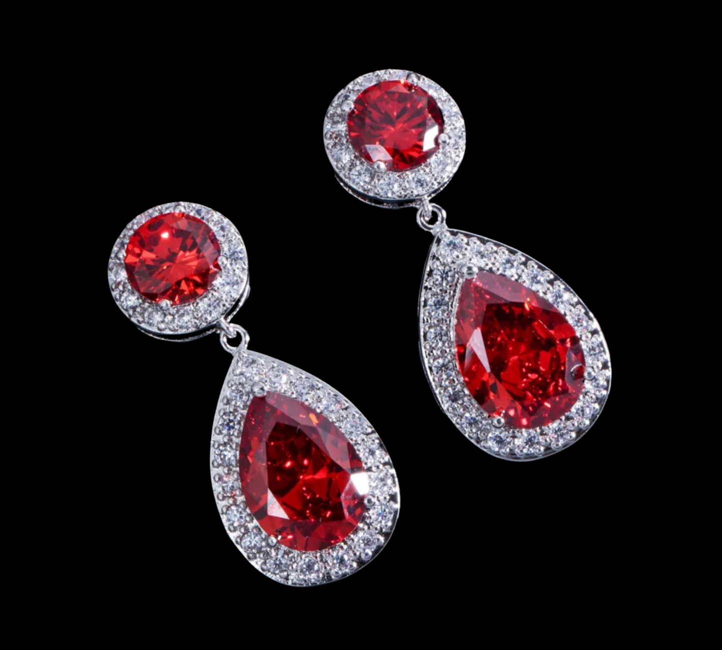 Elsa Earrings - Ruby