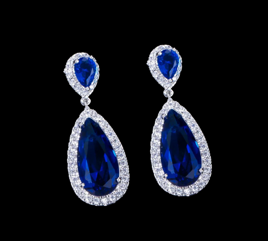 Ophelia Earrings - Sapphire