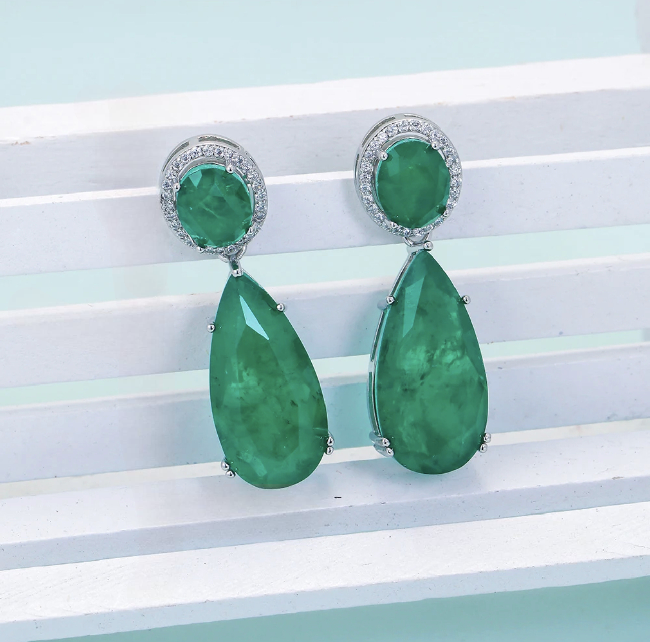 Merida Earrings - Emerald