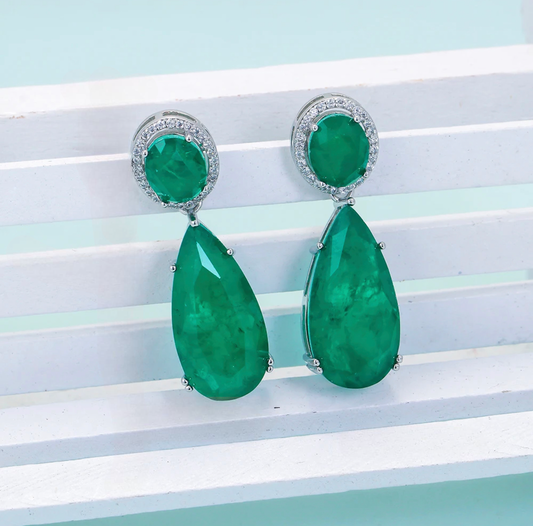 Merida Earrings - Emerald