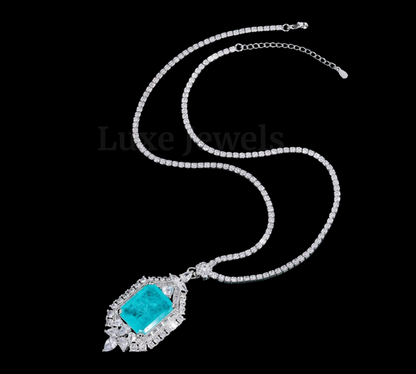 Evermore Necklace - Aquamarine