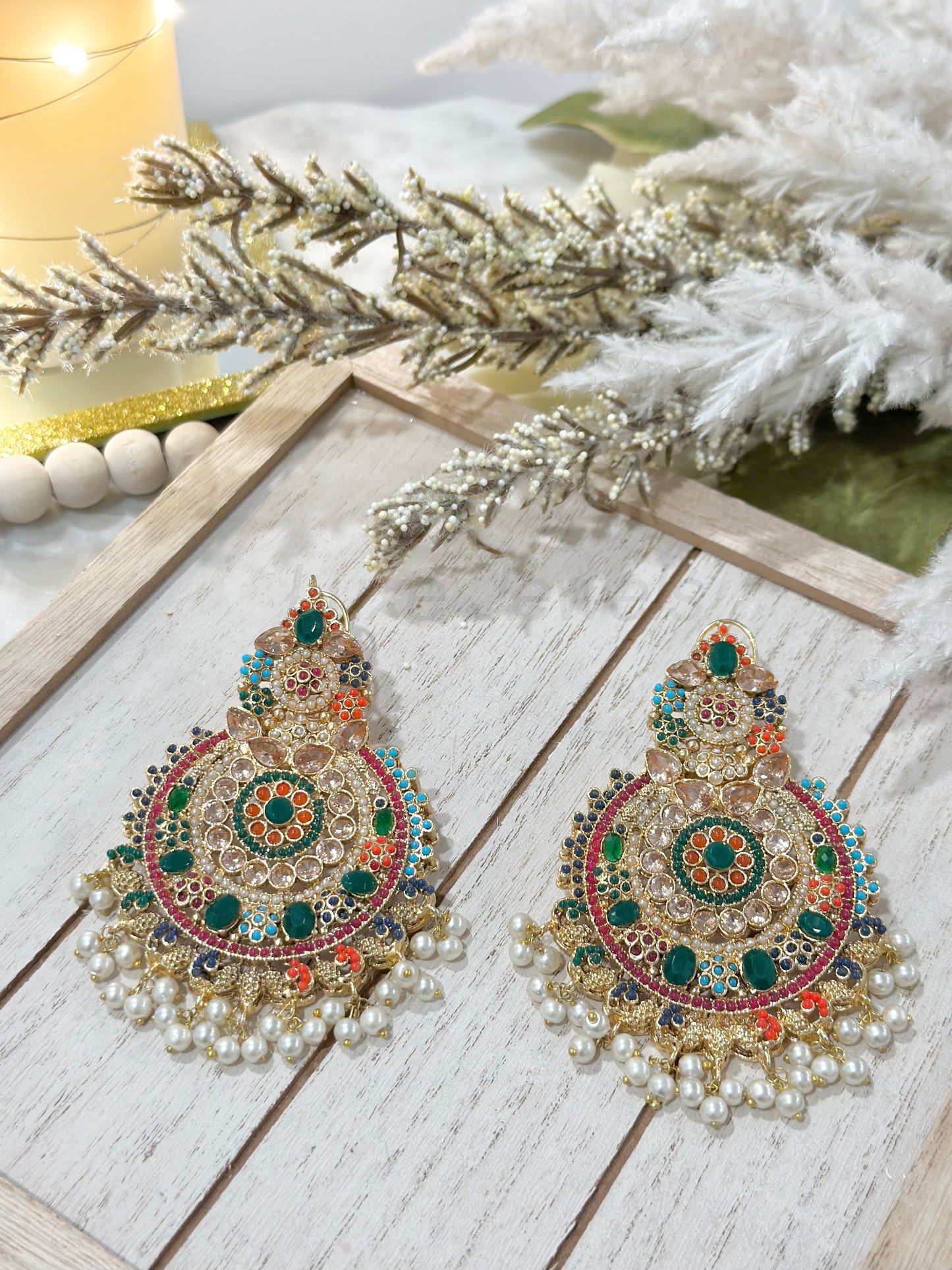 Amirah Earrings Green