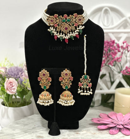 Pariza Choker Set Multicolor