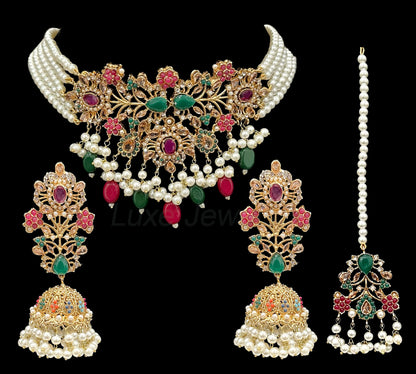 Pariza Choker Set Multicolor