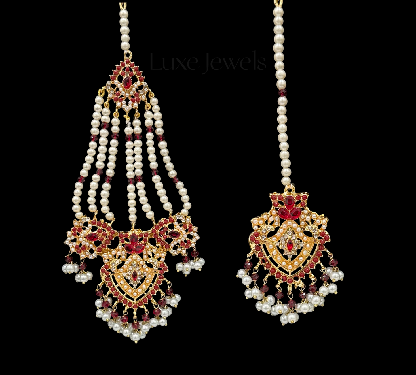 Manaal Mala Set Red