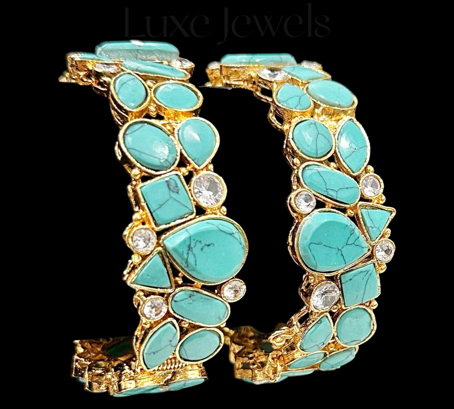 Maya Bangles Turquoise