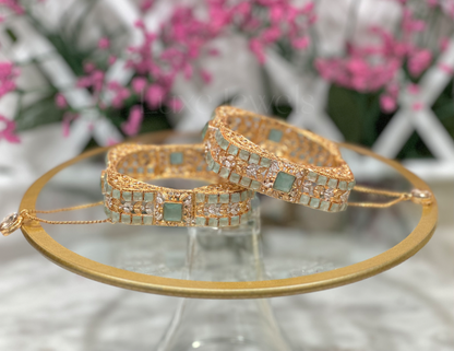 Malaika Bangles Mint Green